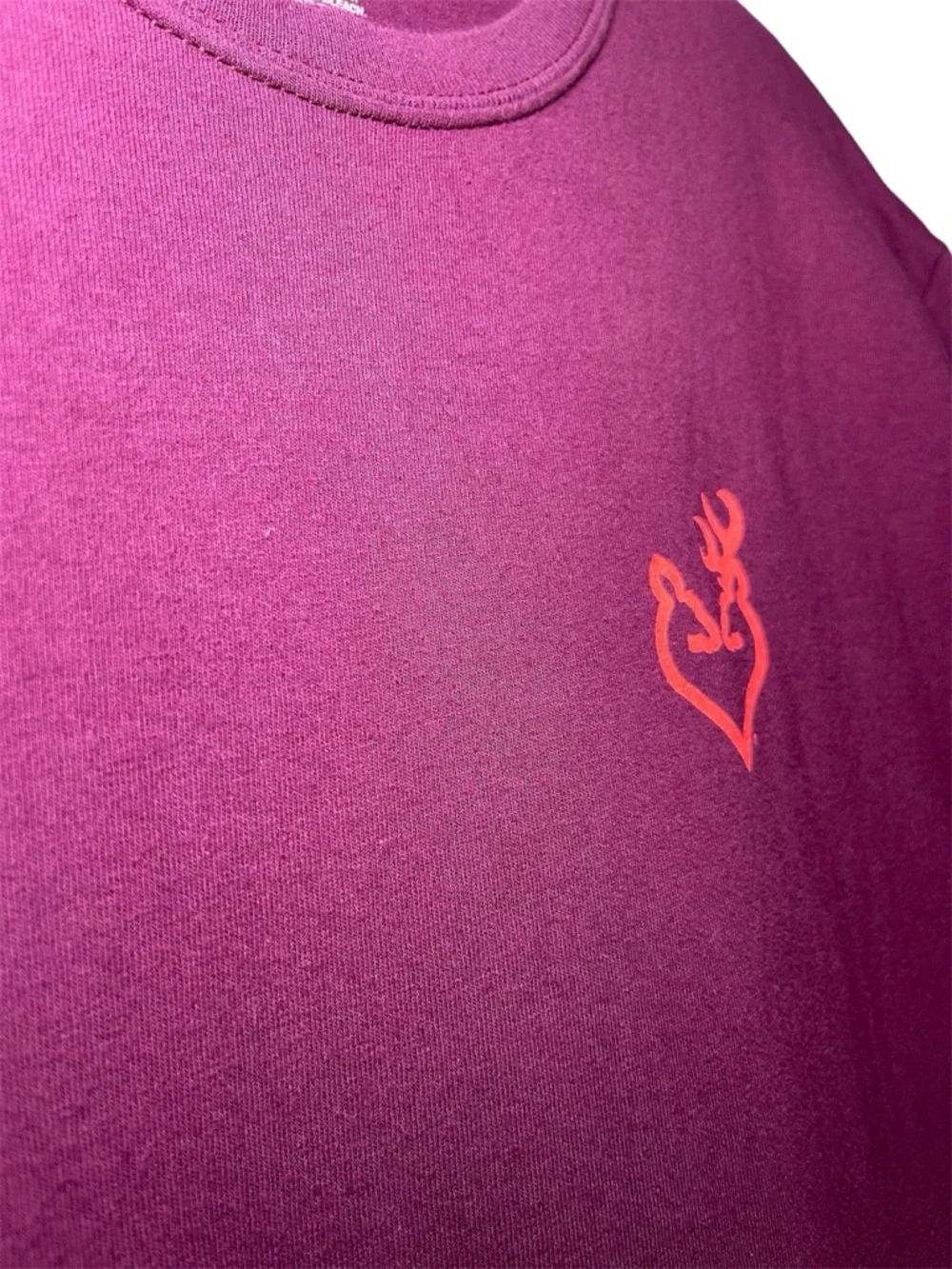 Browning Women’s Maroon Outdoors Hunter Graphic Short Sleeve Tee Size Medium - Picture 3 of 8